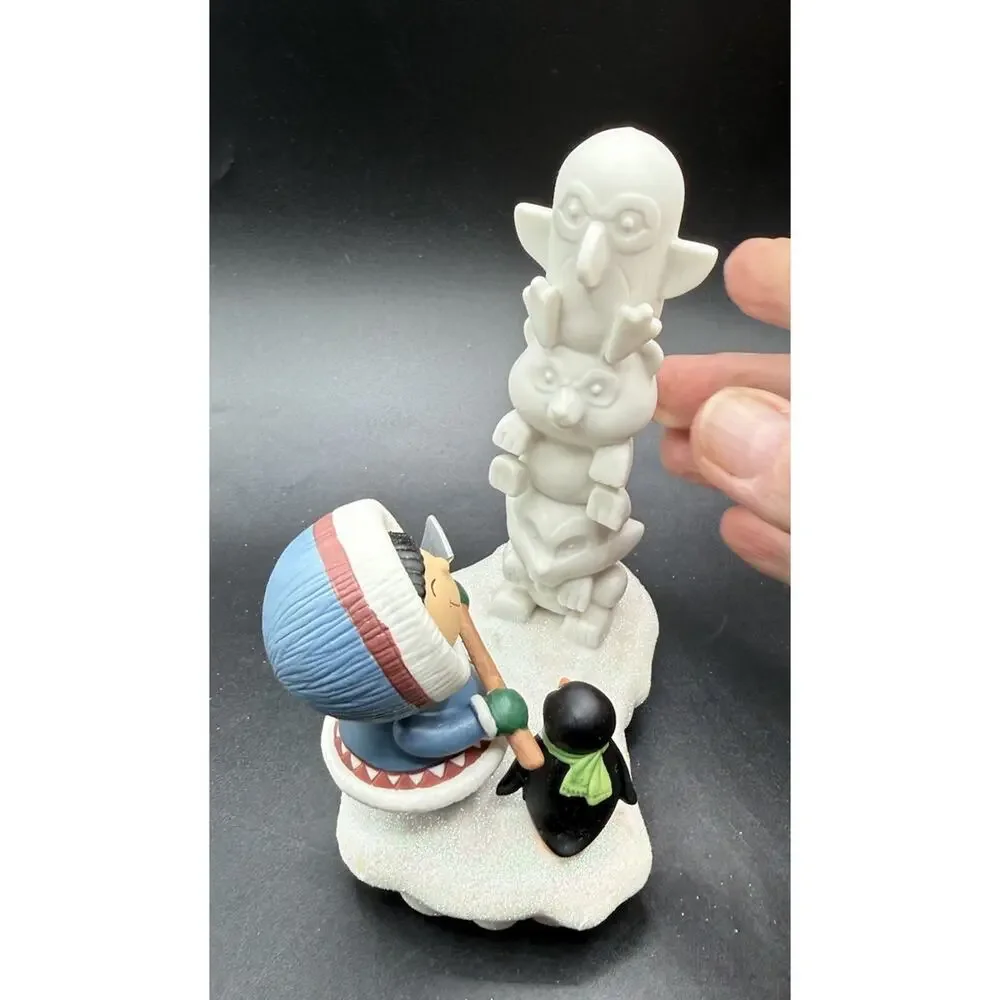 Hallmark Frosty Friends #37 Ice Totem Pole Carving Ornament QX9131 No Box -LO23
